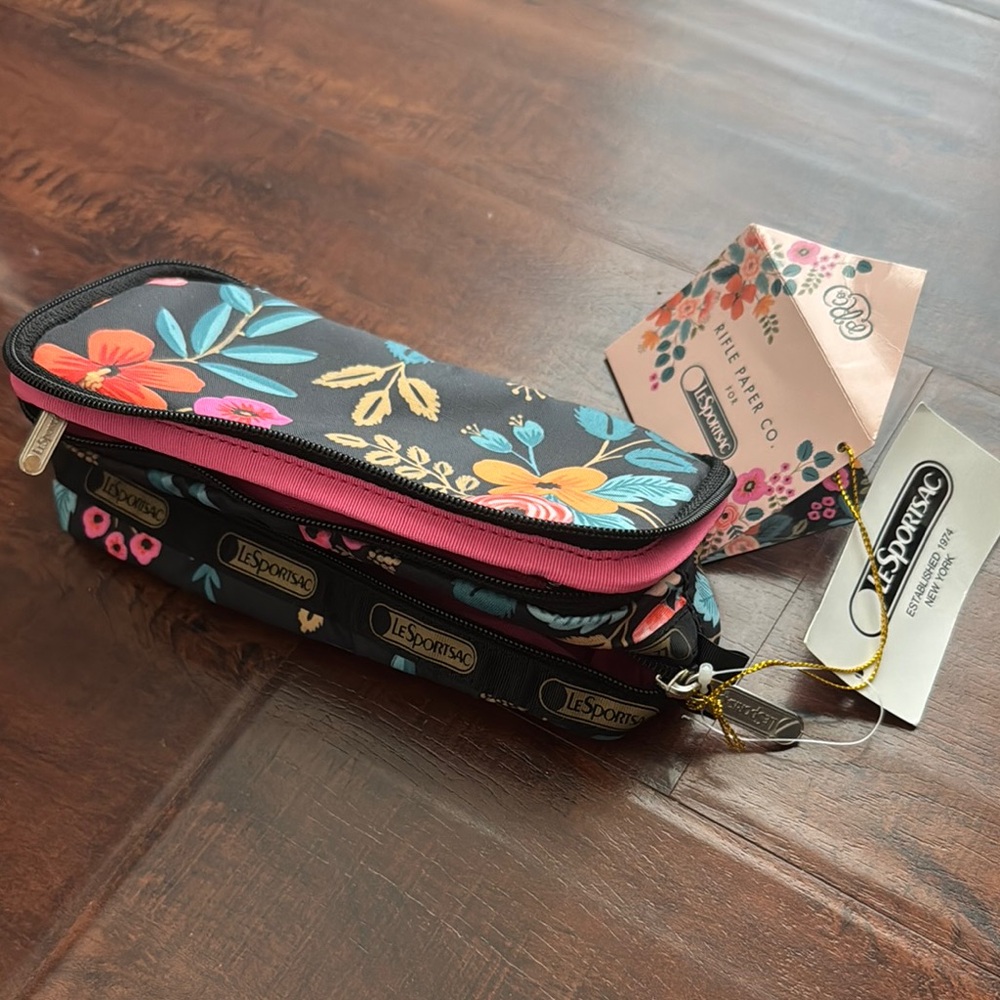 LeSportsac Rifle Paper co. Floral Pouch